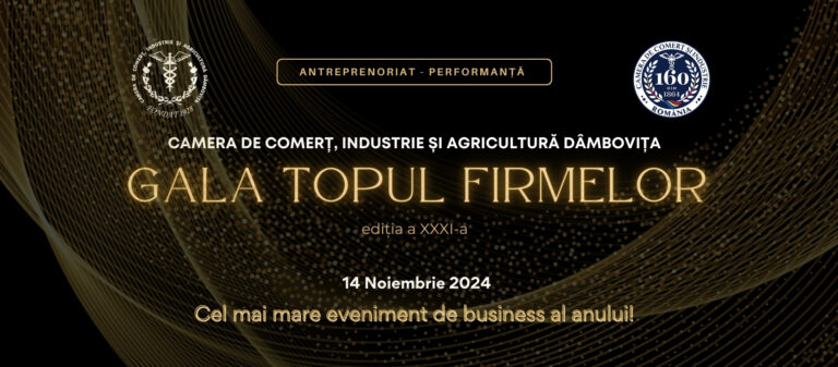 Read more about the article Gala Topul Firmelor din Județul Dâmbovița ediția a XXXI-a 2024